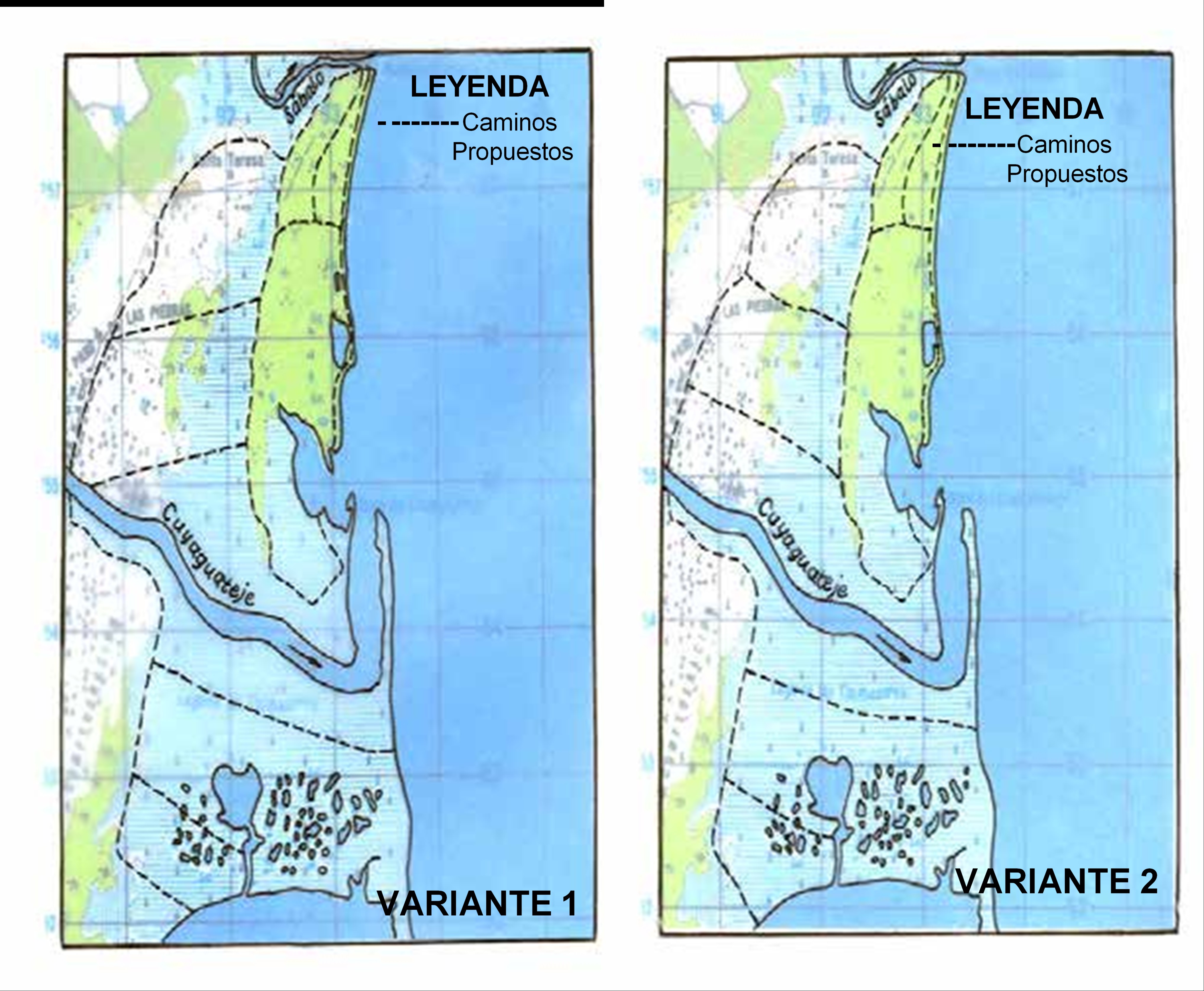 Diseño de Variantes sobre mapa topográfico.